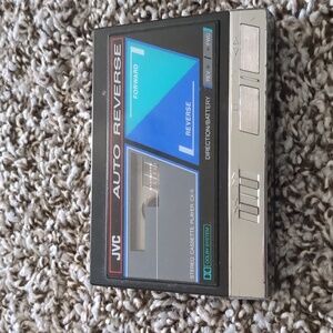 Auto Reverse Stereo Cassette Player - Black and Blue